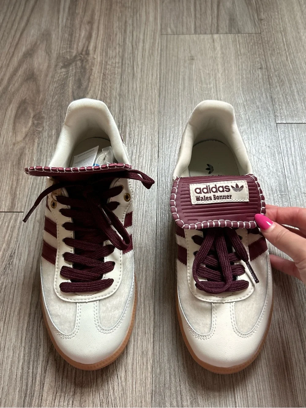 adidas Samba x Wales Bonner White Burgundy